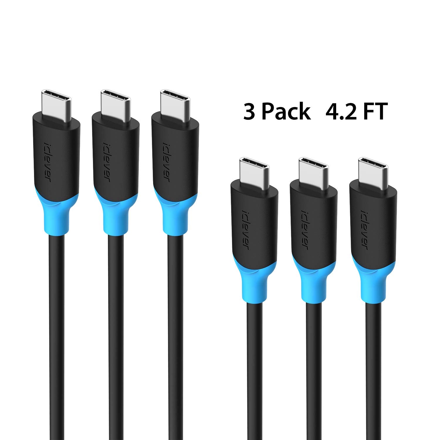 iClever USB Type-C to Type-C Cable 3-pack