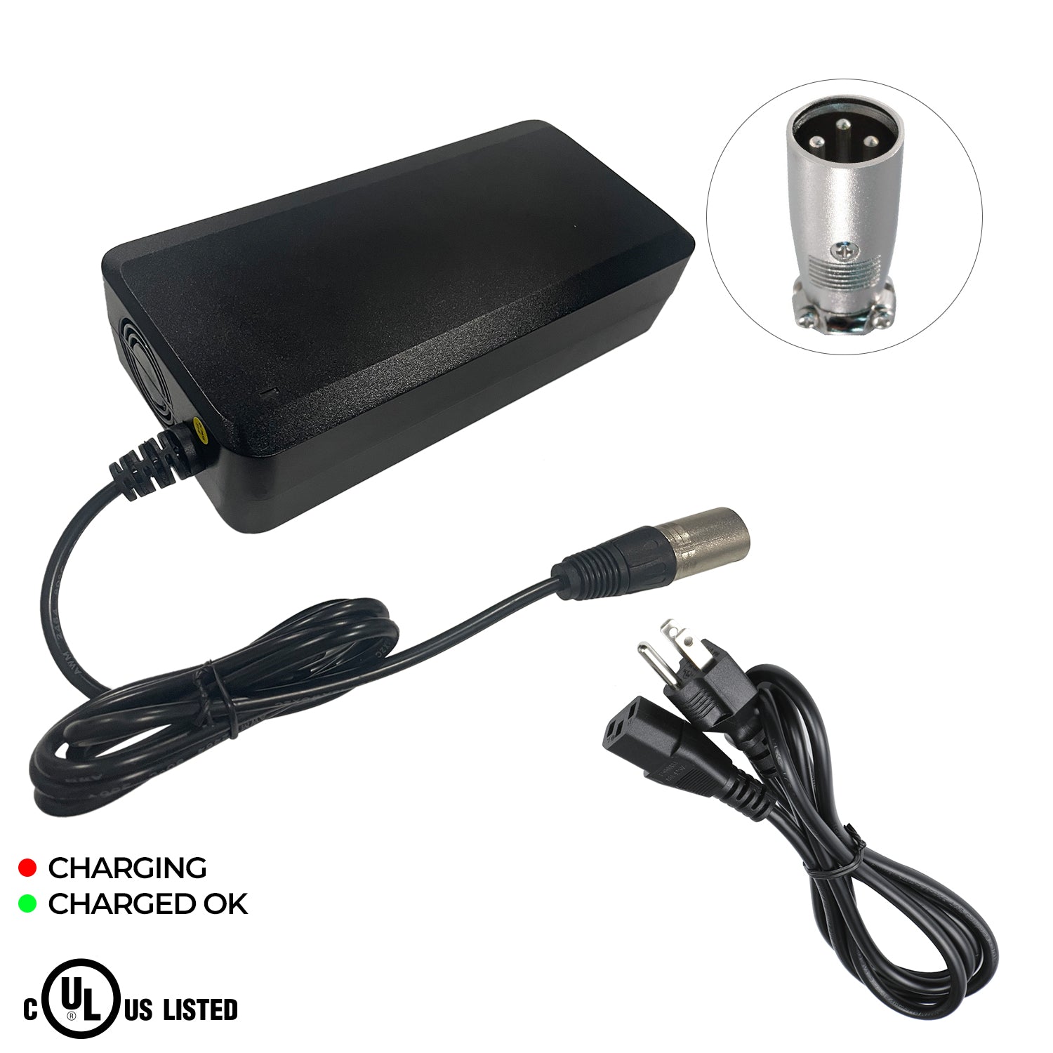 UL Listed 24V 8A Charger for Vintage Mobility Gatsby X Power Chair Scooter