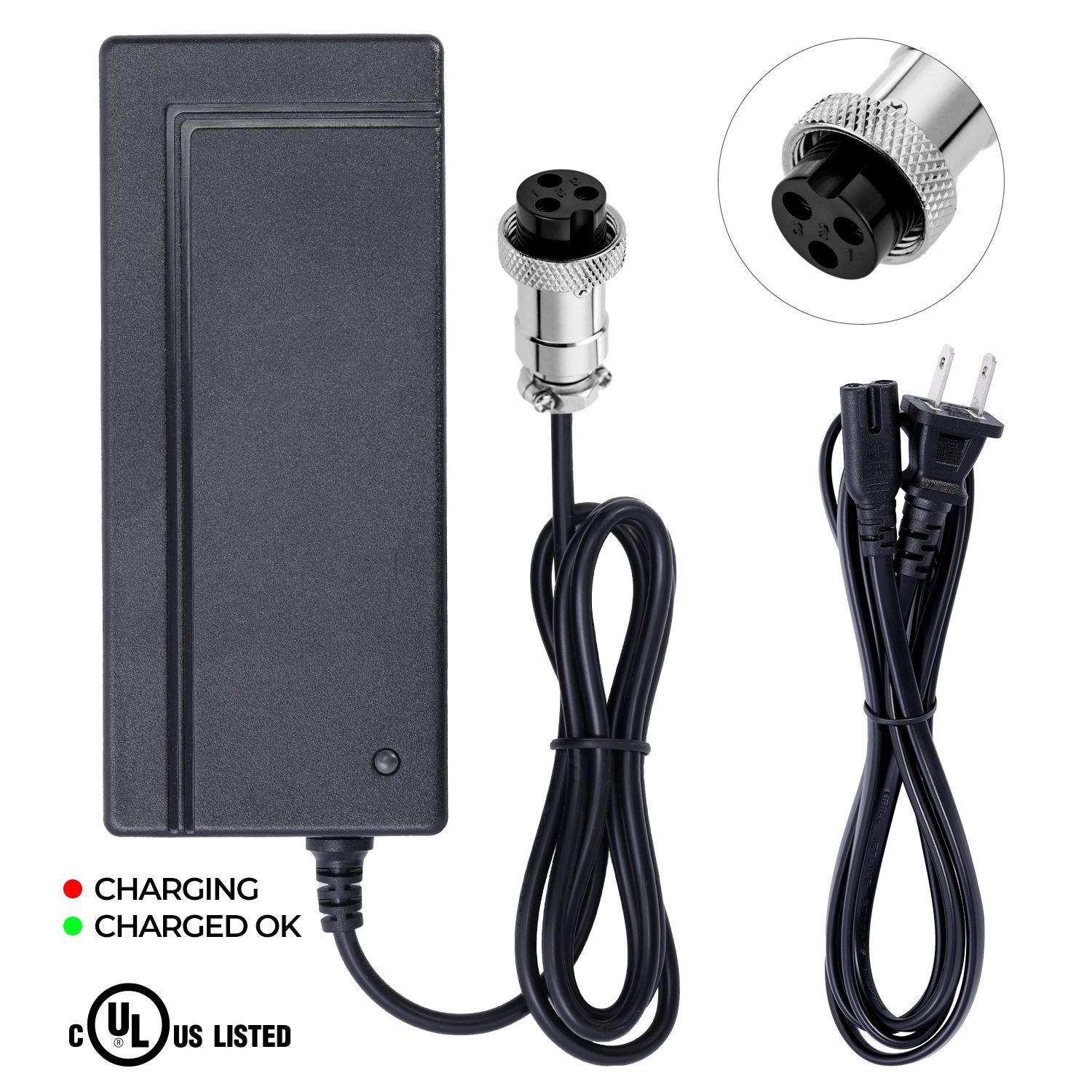UL Certified Charger for Razor E125 Scooter