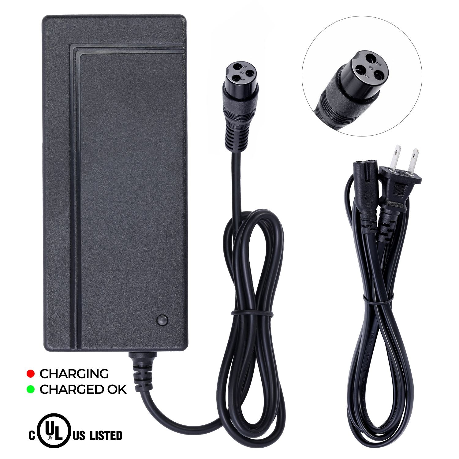 UL Certified Charger for Razor E Prime Electric Scooter