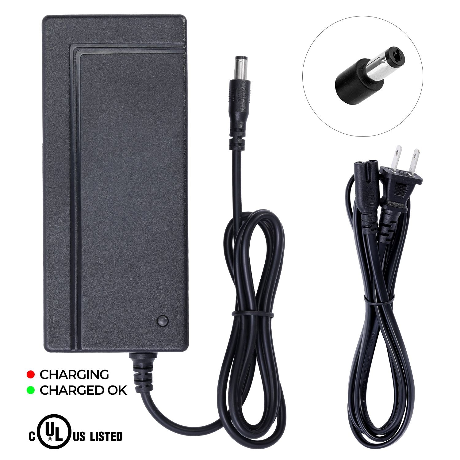 UL Certified Charger for Gotrax GXL V2 Electric Scooter