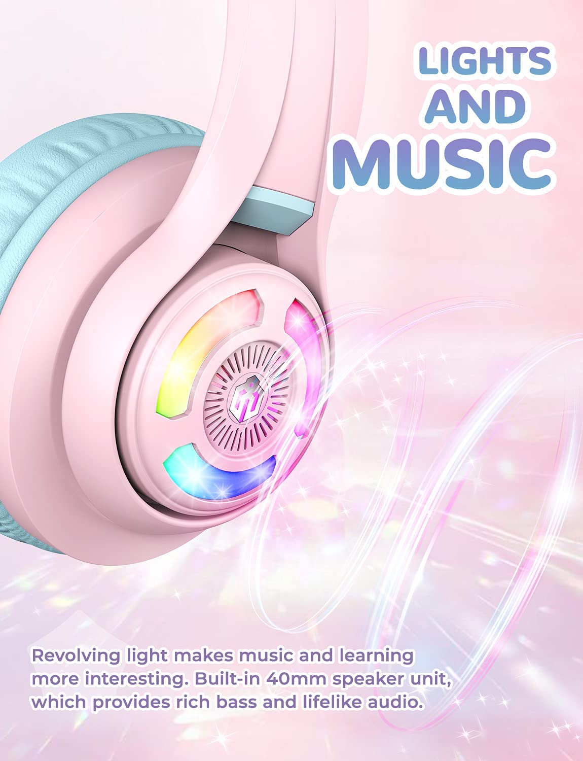 Light up kids headphones 2025