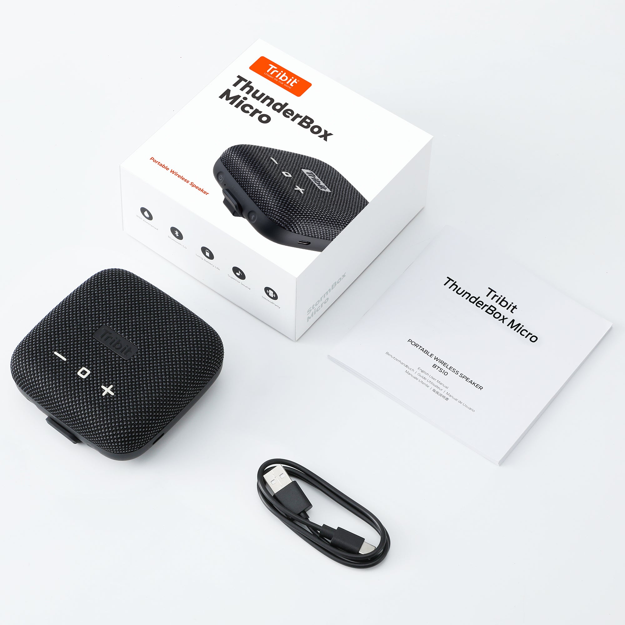 Tribit Portable Bluetooth Speaker Bike Mount for Cycling, Hiking, Mountain, Travel,Sport Speaker, IP67 Waterproof