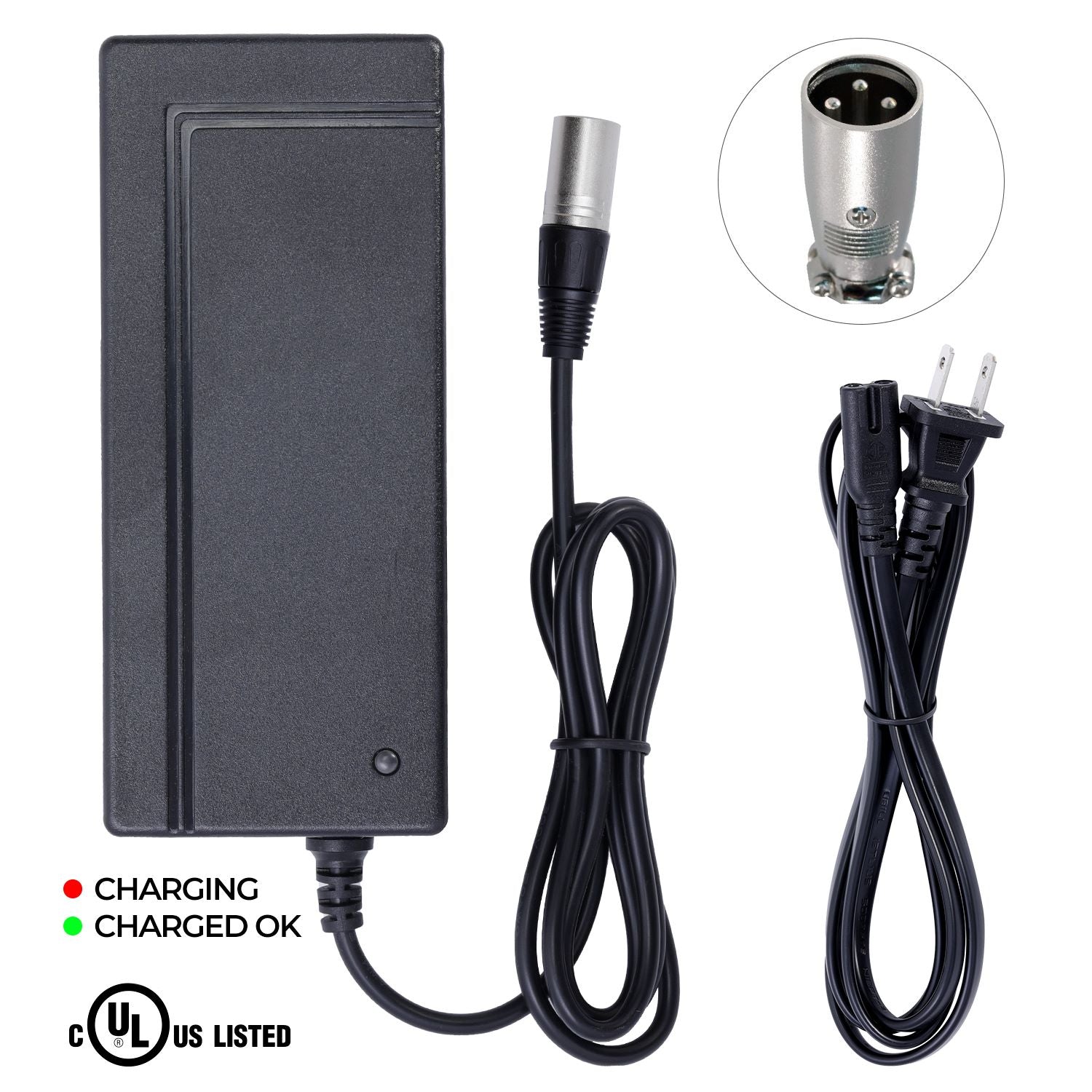 UL Certified Charger for EV Rider Transport Plus Folding Scooter